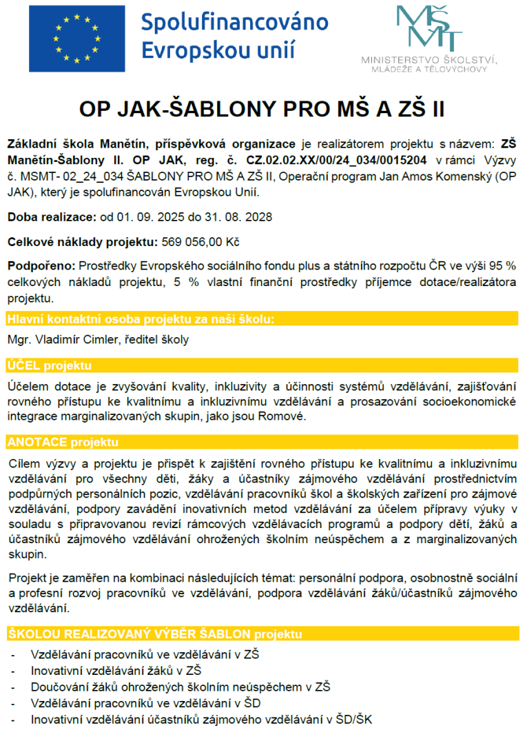 OP JAK-ŠABLONY PRO&nbsp;MŠ A&nbsp;ZŠ II